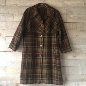 Granny’s Plaid wool coat